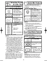 Preview for 15 page of Panasonic INVERTER NN-SN643S Operating Instructions Manual