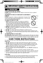 Preview for 5 page of Panasonic Inverter NN-SN733B Operating Instructions Manual