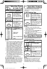 Preview for 15 page of Panasonic Inverter NN-SN733B Operating Instructions Manual