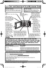 Preview for 27 page of Panasonic Inverter NN-SN733B Operating Instructions Manual