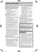 Preview for 4 page of Panasonic Inverter NN-ST671S Operating Instruction And Cook Book