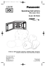 Preview for 1 page of Panasonic Inverter NN-T685S Operating Instructions Manual