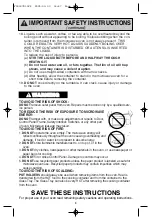 Preview for 5 page of Panasonic Inverter NN-T685S Operating Instructions Manual