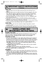 Preview for 6 page of Panasonic Inverter NN-T685S Operating Instructions Manual