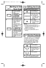 Preview for 14 page of Panasonic Inverter NN-T685S Operating Instructions Manual