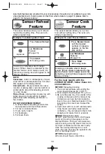 Preview for 20 page of Panasonic Inverter NN-T685S Operating Instructions Manual