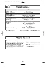 Preview for 31 page of Panasonic Inverter NN-T685S Operating Instructions Manual