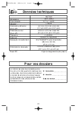 Preview for 63 page of Panasonic Inverter NN-T685S Operating Instructions Manual