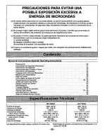 Предварительный просмотр 22 страницы Panasonic Inverter NN-T790SA Operating Instructions Manual