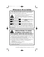 Preview for 3 page of Panasonic Inverter NN-T793S Operating Instructions Manual