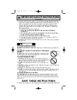 Preview for 5 page of Panasonic Inverter NN-T793S Operating Instructions Manual