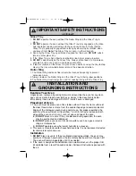 Preview for 6 page of Panasonic Inverter NN-T793S Operating Instructions Manual