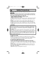 Preview for 8 page of Panasonic Inverter NN-T793S Operating Instructions Manual