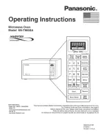 Preview for 1 page of Panasonic Inverter NN-T900SA Operating Instructions Manual