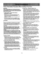 Preview for 6 page of Panasonic Inverter NN-T990SA Operating Instructions Manual