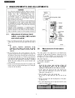 Preview for 8 page of Panasonic INVERTER NN-T995 Service Manual