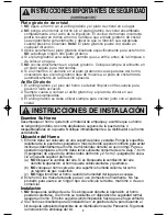 Preview for 5 page of Panasonic INVERTER NN-T995 (Spanish) Instrucciones De Operación