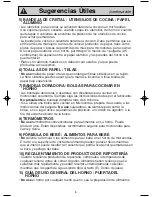 Preview for 8 page of Panasonic INVERTER NN-T995 (Spanish) Instrucciones De Operación