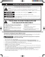 Preview for 4 page of Panasonic Inverter NN-TK621SS Owner'S Manual