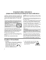 Preview for 3 page of Panasonic Inverter NNA883 Cookery Book & Operating Instructions