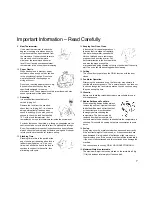 Preview for 8 page of Panasonic Inverter NNA883 Cookery Book & Operating Instructions