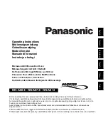 Panasonic Inverter NNA883 Operating Instructions Manual preview