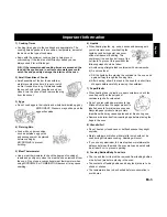 Preview for 4 page of Panasonic Inverter NNA883 Operating Instructions Manual