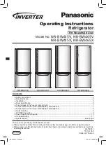 Panasonic Inverter NR-BW415X Operating Instructions Manual предпросмотр