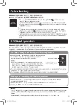 Предварительный просмотр 9 страницы Panasonic Inverter NR-BW415X Operating Instructions Manual