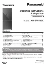 Предварительный просмотр 73 страницы Panasonic inverter NR-BW530X Operating Instructions Manual