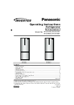 Panasonic Inverter NR-BX41BVWAU Operating Instructions Manual preview