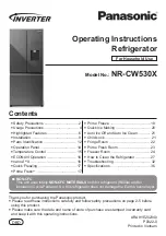 Panasonic inverter NR-CW530X Operating Instructions Manual preview