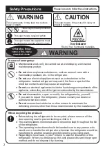 Предварительный просмотр 2 страницы Panasonic inverter NR-CW530X Operating Instructions Manual