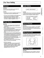 Preview for 3 page of Panasonic Jetwriter KX-CL500 User Manual