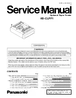 Panasonic Jetwriter KX-CLPF1 Service Manual preview