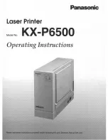 Предварительный просмотр 1 страницы Panasonic Jetwriter KX-P6500 User Manual