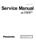 Preview for 1 page of Panasonic JS-170FR Series Service Manual