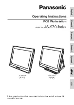 Предварительный просмотр 1 страницы Panasonic JS-970 Series Operating Instructions Manual