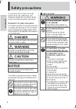 Preview for 2 page of Panasonic JT-B1APAAZAM Operating Instructions Manual