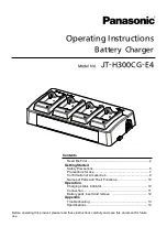 Panasonic JT-H300CG-E4 Operating Instructions Manual preview