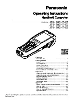 Panasonic JT-H300HT-E1 Operating Instructions Manual preview