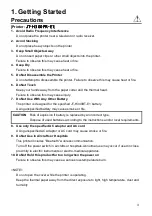 Preview for 3 page of Panasonic JT-H300PR-E1 Operating Instructions Manual