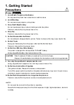 Предварительный просмотр 3 страницы Panasonic JT-H300PR Operating Instructions Manual