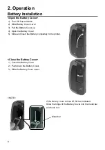 Предварительный просмотр 8 страницы Panasonic JT-H300PR Operating Instructions Manual