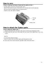 Предварительный просмотр 13 страницы Panasonic JT-H300PR Operating Instructions Manual