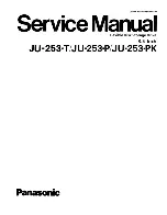 Panasonic JU-253-T Service Manual preview