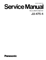 Preview for 1 page of Panasonic JU-475-4 Service Manual
