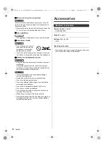 Preview for 8 page of Panasonic JX700G Series Operating Instructions Manual