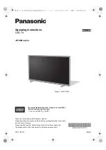 Panasonic JX700H series Operating Instructions Manual preview