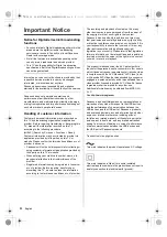 Preview for 4 page of Panasonic JX700H series Operating Instructions Manual